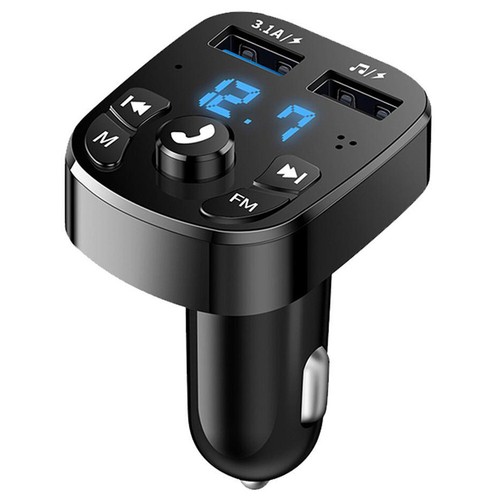 In-Car Bluetooth Hands Free MP3 Player/Phone to Radio FM Transmitter Modulator - Picture 1 of 12