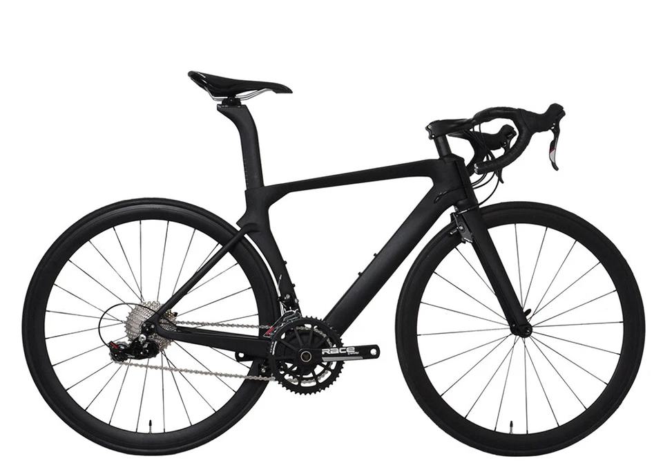 AERO Carbon Road Bike 12 Speed Frame Wheel Complete Bicycle V brake 48cm - Image 2 of 4