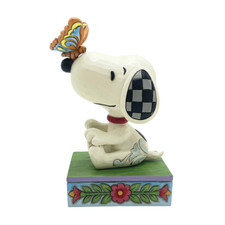 Jim Shore SNOOPY WITH BUTTERFLY ON NOSE-THE P...