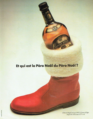 Werbung Advertising 0323 1967 Whisky Chivas Regal Weihnachtsmann