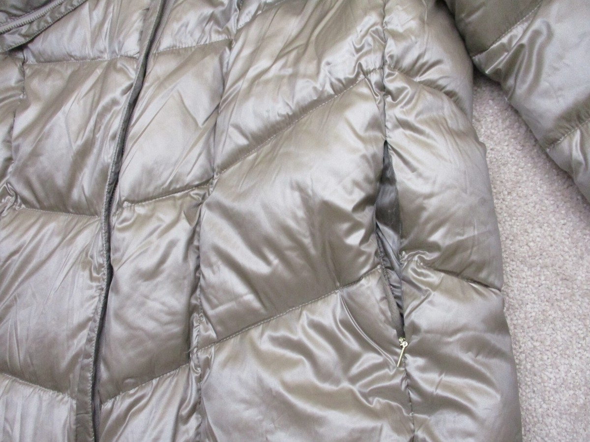 Donna Karan Women's Large Down Puffer Jacket Asymmetric Zip Up | eBay