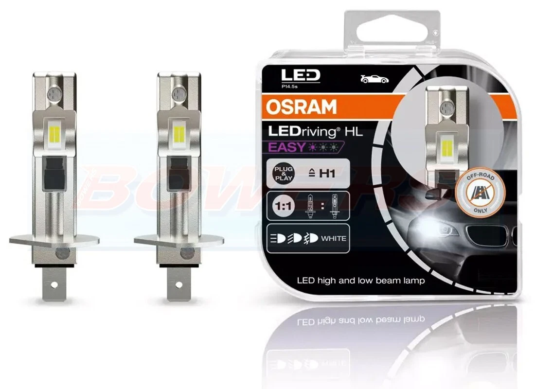Osram LEDriving HL Easy 12v H1 P14.5s LED Headlight Headlamp Bulbs Cool White
Opens in a new window