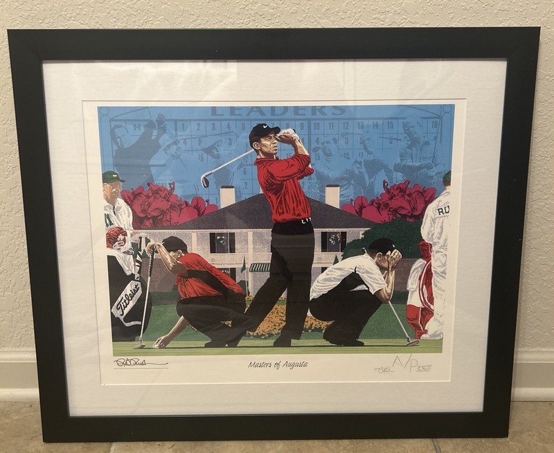 Masters of Augusta: Tiger Woods, 1997 Rick Rush Millennium Artist Proof 🐅