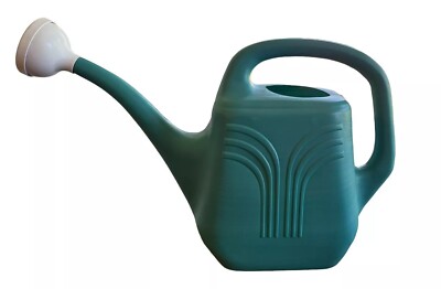 Duraco Watering Can Vintage 1989 JW-82 2 Gal. Bermuda Blue Plastic w/Spray Head