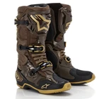 ALPINESTARS “TECH 10” MX OFF ROAD BOOTS DARK BROWN KANGAROO GOLD "LE SQUAD 23"
