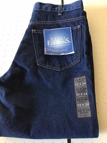 Basic Editions Blue Denim Jeans 32 x 34 