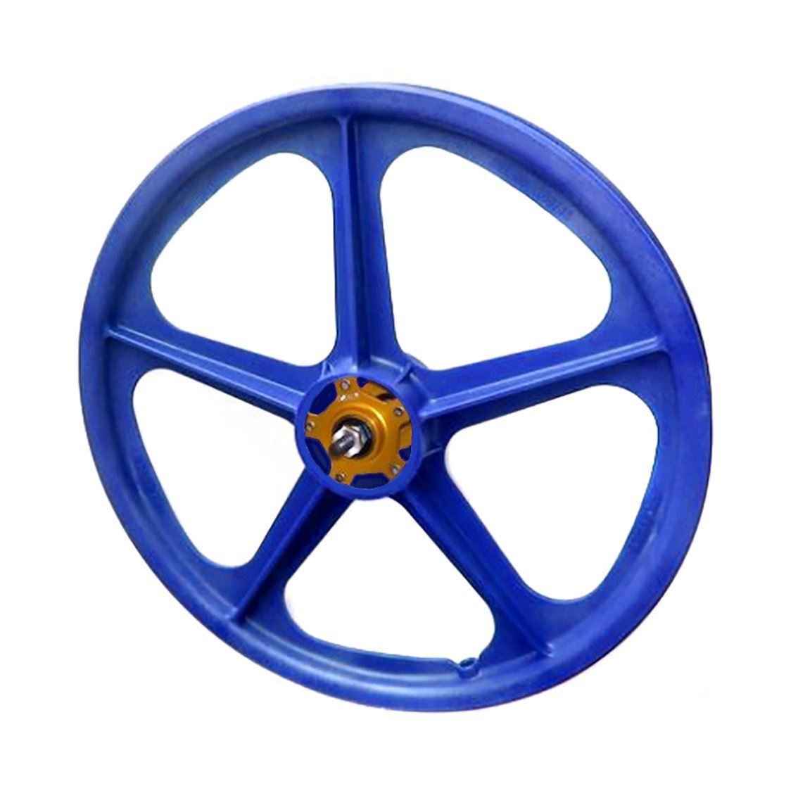 Skyway Tuff II Mag Gold Alloy Flange Old School BMX Wheels