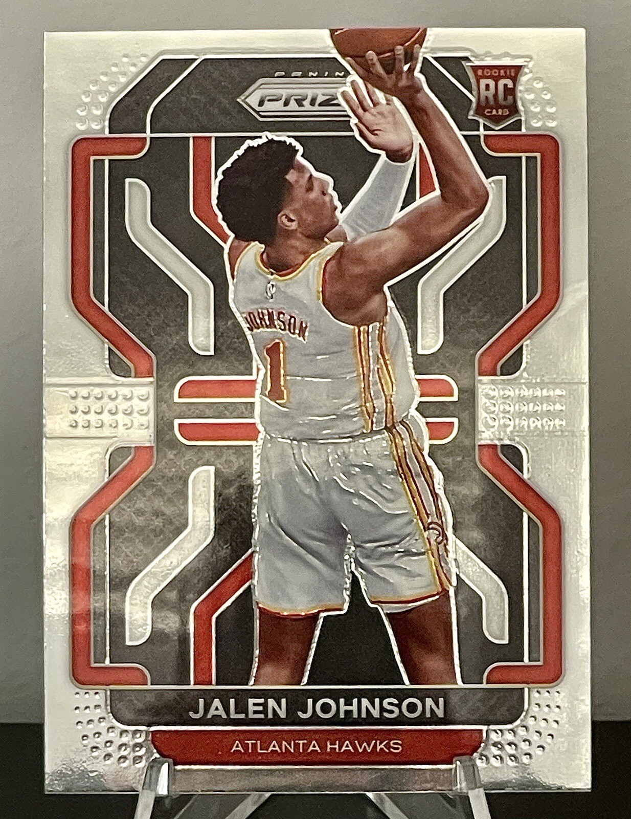 Jalen Johnson 2021-22 Panini Prizm Basketball #305 Hawks RC ROOKIE