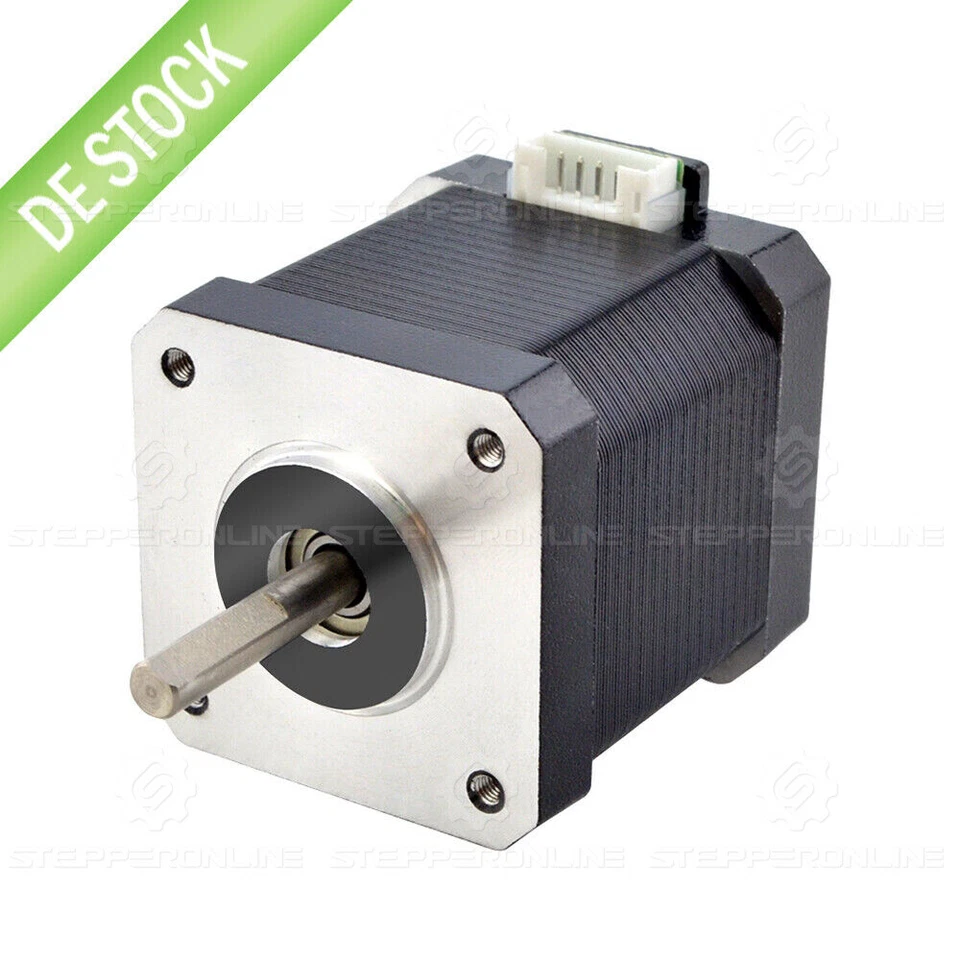 STEPPERONLINE 1/3/5x Nema 17 Schrittmotor 55Ncm 2A 42x48mm mit 1 Meter Kabel DIY - Bild 3 von 4
