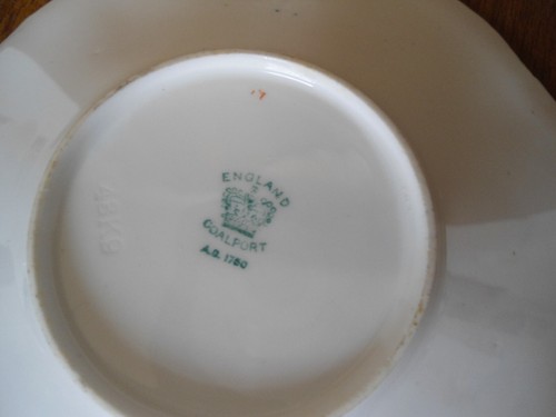 Coalport Cobalt Blue BATWING - 2 x 14 cm Saucers (Tea Cup Size) - Picture 8 of 8
