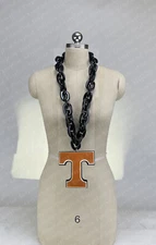New Tennessee Volunteers Vols Jumbo Black Big Fan Chain Necklace Foam MI USA