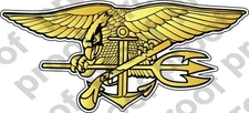 STICKER USN SEAL TRIDENT