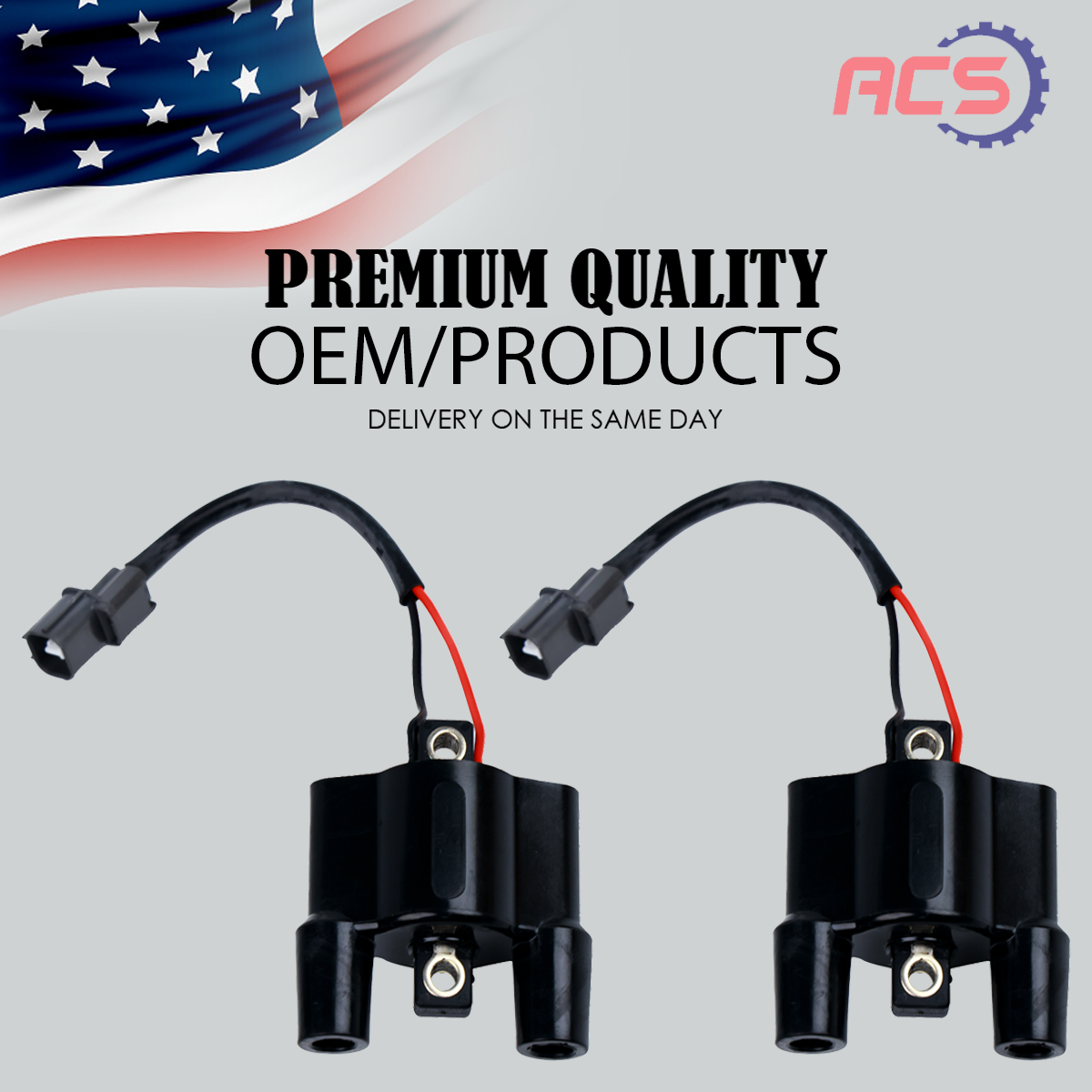 2X Ignition Coil F6T557 For Kawasaki STX-12F 2003-2007 & Ultra 250X 2007-2008