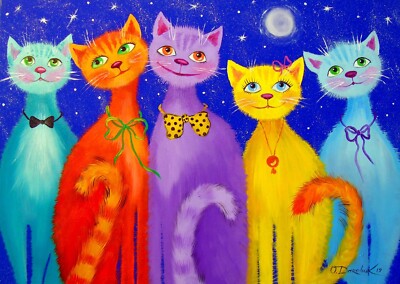 Enjoy Jigsaw Puzzle 1000 Piece '' Smiling Cats '' Olha Darchuk