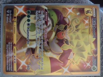 Rillaboom 197/189 Gold Card Darkness Ablaze Pokemon Card! (AZP006849) | eBay