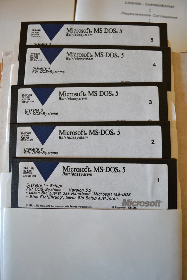 Microsoft MS-DOS 5 - 5,25" mit Originalverpackung und Benutzerhandbuch - Bild 3 von 4