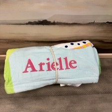 Pottery Barn Kids Mermaid Kid Beach Towel Multicolor 32  x64  Monogrammed NWOT