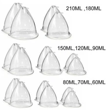 Replacement Breast Cups 60ml-210ml Breast Enlargement For Vacuum Therapy Machine