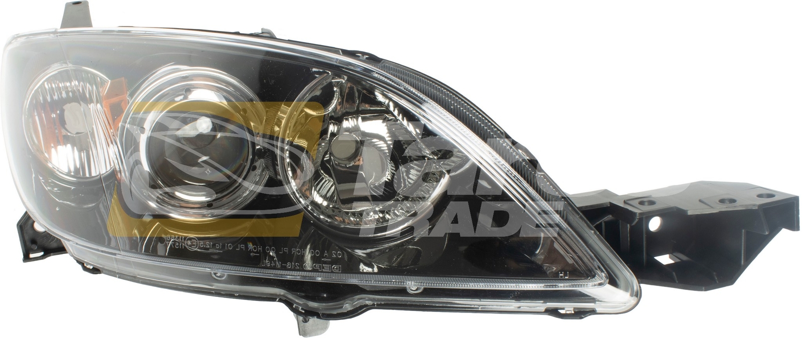 Phare avant droit Mazda 3 2003-2009 version A hayon contre les feux ternis