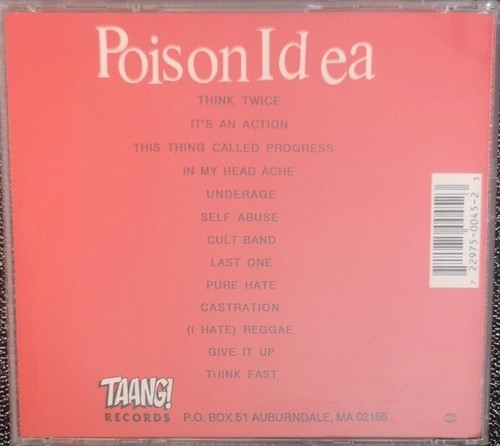 Poison Idea - Pick Your King CD - SEALED NEW - Hardcore Punk - Picture 2 of 2