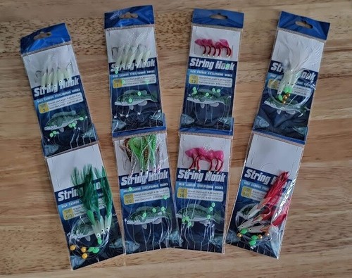 Jurelera Plumas Curri artículos Señuelos pesca mar | eBay