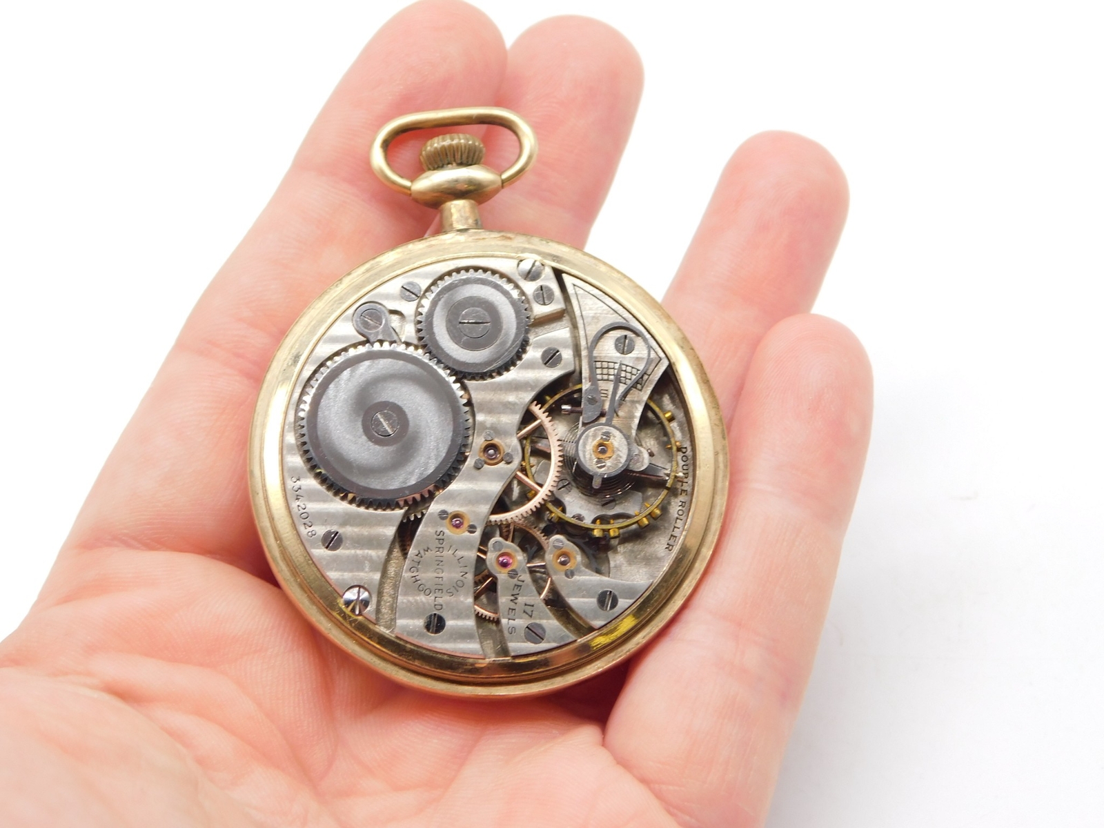 ANTIQUE ILLINOIS GOLD FILLED RAILROAD POCKET WATCH 17 JEWELS eBay