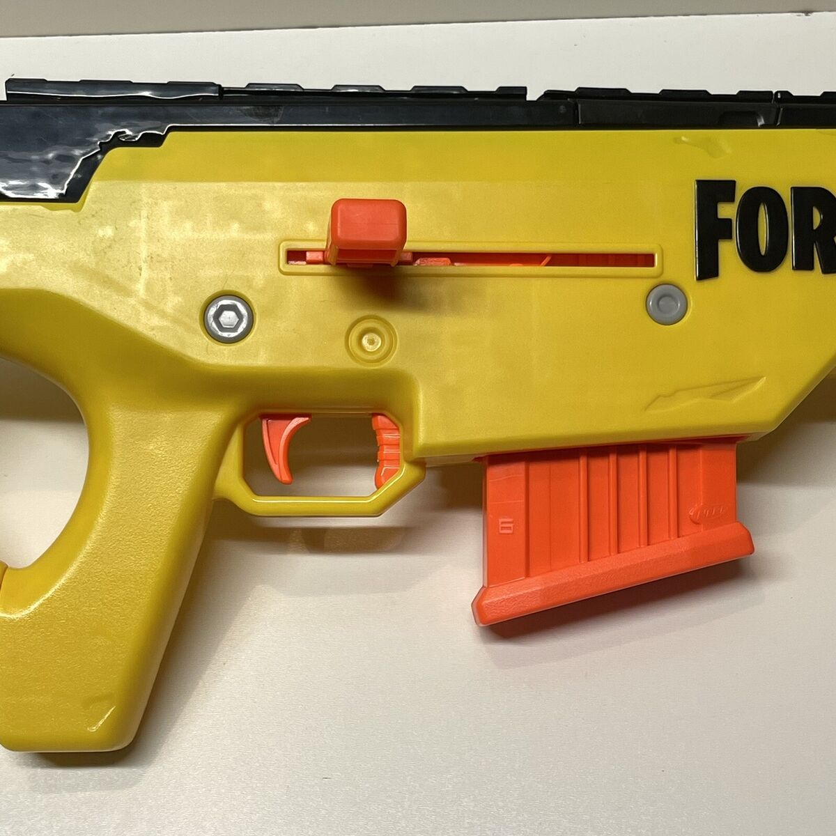 FORTNITE Nerf Gun Yellow Sniper Rifle With Scope And Magazine 630509945337