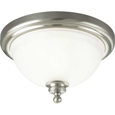 Progress Lighting P3311 Madison 12'' 1 Light Flush Mount Ceiling - Nickel