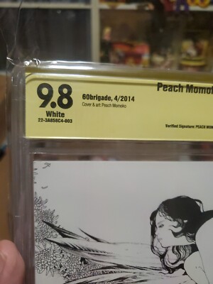 ONLY 1 Peach Momoko signed #nn 60Brigade Sketch Art book cbcs 9.8