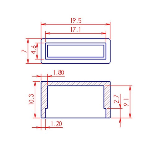 Rectangular Protective Silicone Cap Elastic Rubber Sleeve Soft Rubber Sheath - Picture 2 of 8