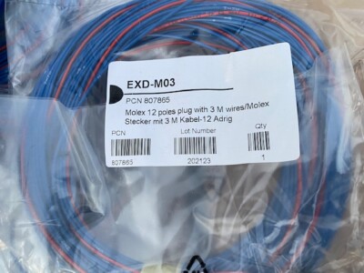 Emerson EXD-M03 / 807865 - 12 Poles Molex Terminal with 3 Meter Wires