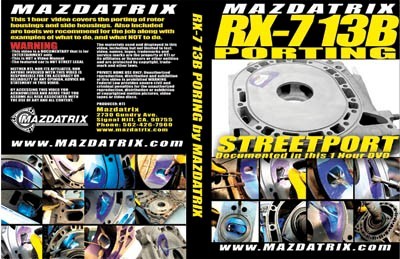 Porting Rotary Engine DVD By Mazdatrix / KMR, 13B, 20B, 12A, FD3S, FC3S, SE3P
