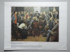 LENIN 1969 Russian Soviet Propaganda Poster #7 Lenin Speech in 1894 44x33 cm