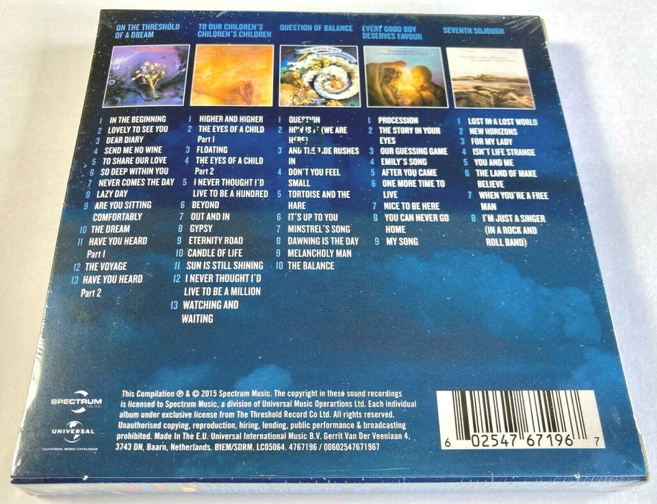The Moody Blues - 5 Classic Albums - NEW 5 CD Set (sealed)  - Image 2 of 4