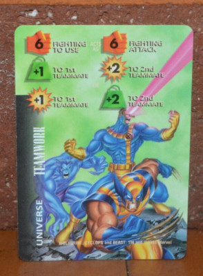 SPIDER-MAN '97 FLEER TRADING CHASE GAME CARD OVER POWER BEAST CYCLOPS WOLVERINE