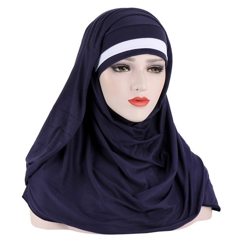 Ramadan Amira Women's Hijab Muslim Long Headscarf Islamic Prayer Head Wrap Shawl - Picture 33 of 47