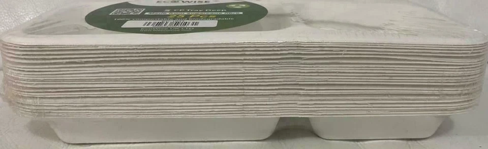 Super Rigid Strong Bagasse Disposable Party Paper Plates Biodegradable - Image 3 of 4