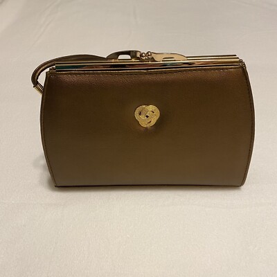 Vintage Bueno Vinyl Bronze Shoulder Purse Bag Sirco New Old Stock With Tag