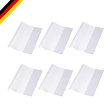Transparente PVC Buchhülle 6 Stück  Schutz für Schul- und Heimgebrauch