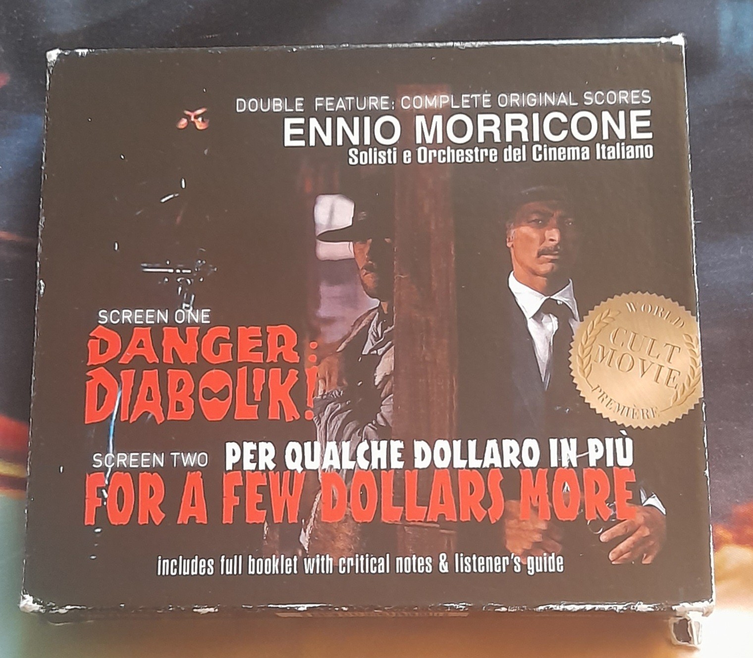 DANGER DIABOLIK! & FOR A FEW DOLLARS MORE (2xCD-2014) ENNIO MORRICONE - RARE