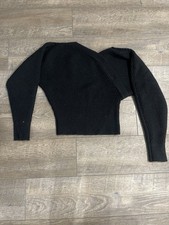 Knit Asymmetrical Black Sweater Women  s Size Medium
