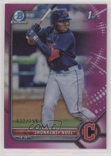 2022 Bowman Chrome Prospects Fuchsia Refractor 32/199 Jhonkensy Noel #BCP-2 fc1