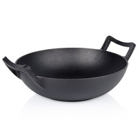 Wokpfanne Aus Gusseisen Cast Line 32 Cm Wok Pfanne Bratpfanne Antihaft