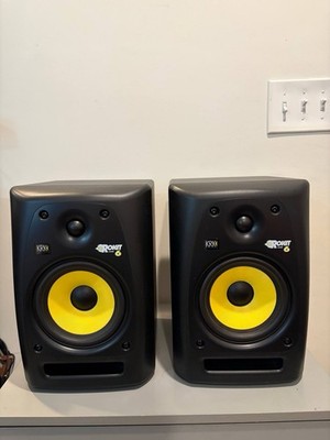 Pair KRK Rokit 6 G2 Powered Studio Monitors RP6G2 Active Speakers 6'' Woofer 