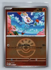 Scorbunny 036/217 Ascended Heroes Reverse Holo Pokemon TCG Card NM 2026 ASC