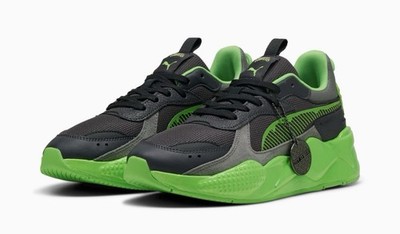 PUMA RS-X TMNT Jr Teenage Mutant Ninja Turtles Black Green Sneakers  Sz 6.5