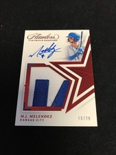 2022 Flawless M.J. Melendez Star Swatch Signatures Patch Ruby RC Auto #18/20
