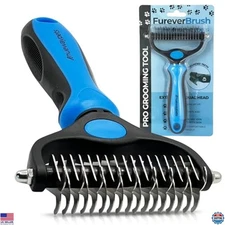 FureverBrush® by NuewayPets - Professional Undercoat Grooming Tool for Dogs