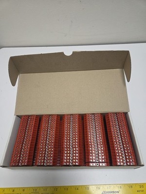 Schneider AB1 ET435UHBRO Terminal Blocks Double Deck w/ Diode DIN Rail Lot/100