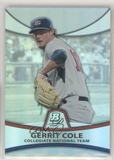 2010 Bowman Platinum Prospects Thick Stock Refractor /999 Gerrit Cole #PP32 uk2